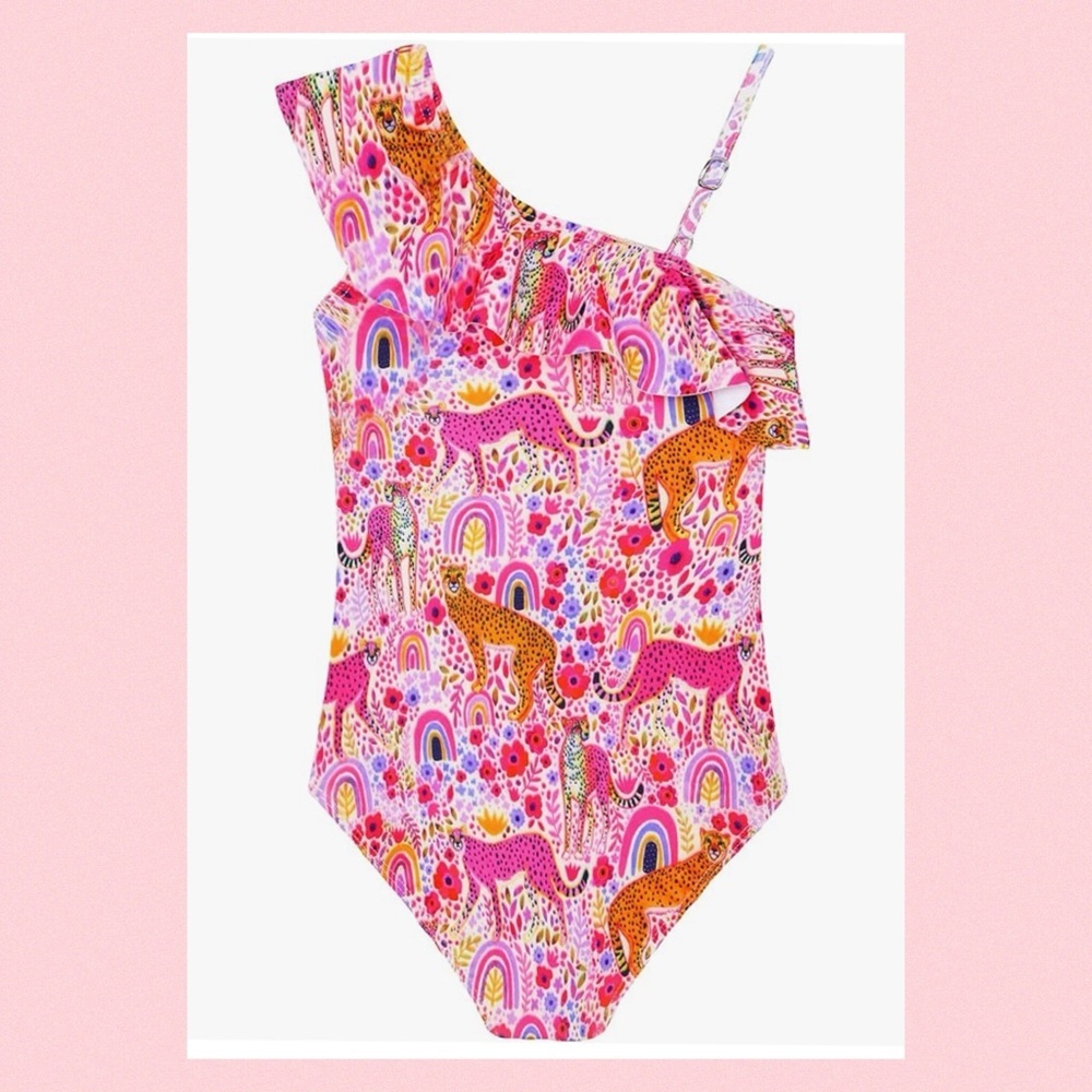 Little girls one piece swimsuit. 9